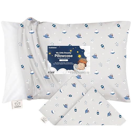 Miniatura 19 de KeaBabies Funda de almohada para niños pequeños de 13 x 18 pulgadas, funda de almohada de algodón orgánico para niños, niñas, funda de algodón suave