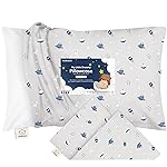 KeaBabies Toddler Pillowcase 13x18 - Organic Cotton Toddler Pillowcase for Kids, Boys, Girls, Soft & Durable Cotton Cover for Miniature Sleepy Pillows, Cute Colors, Pillow Sold Separately (Cosmo)