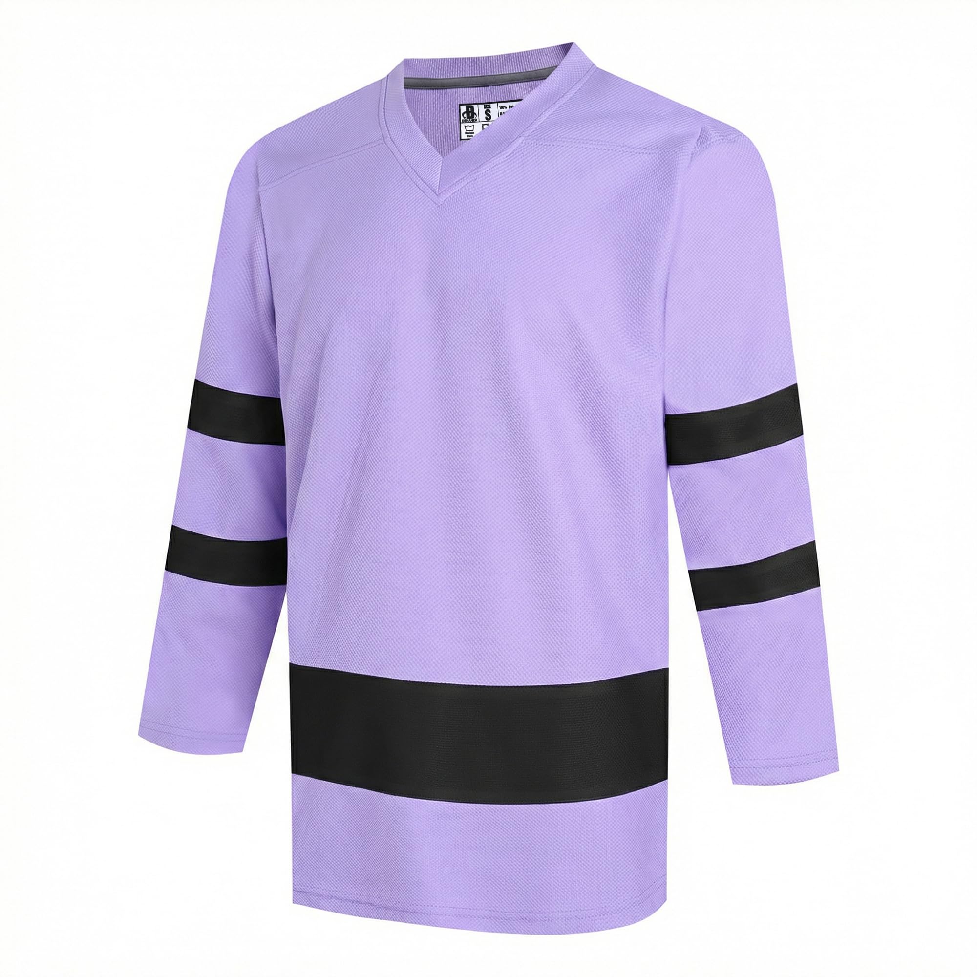 DEHANER Blank Ice Hockey Jerseys for Men Unisex Sport Practice Game Shirts Long Sleeve College Team Tops