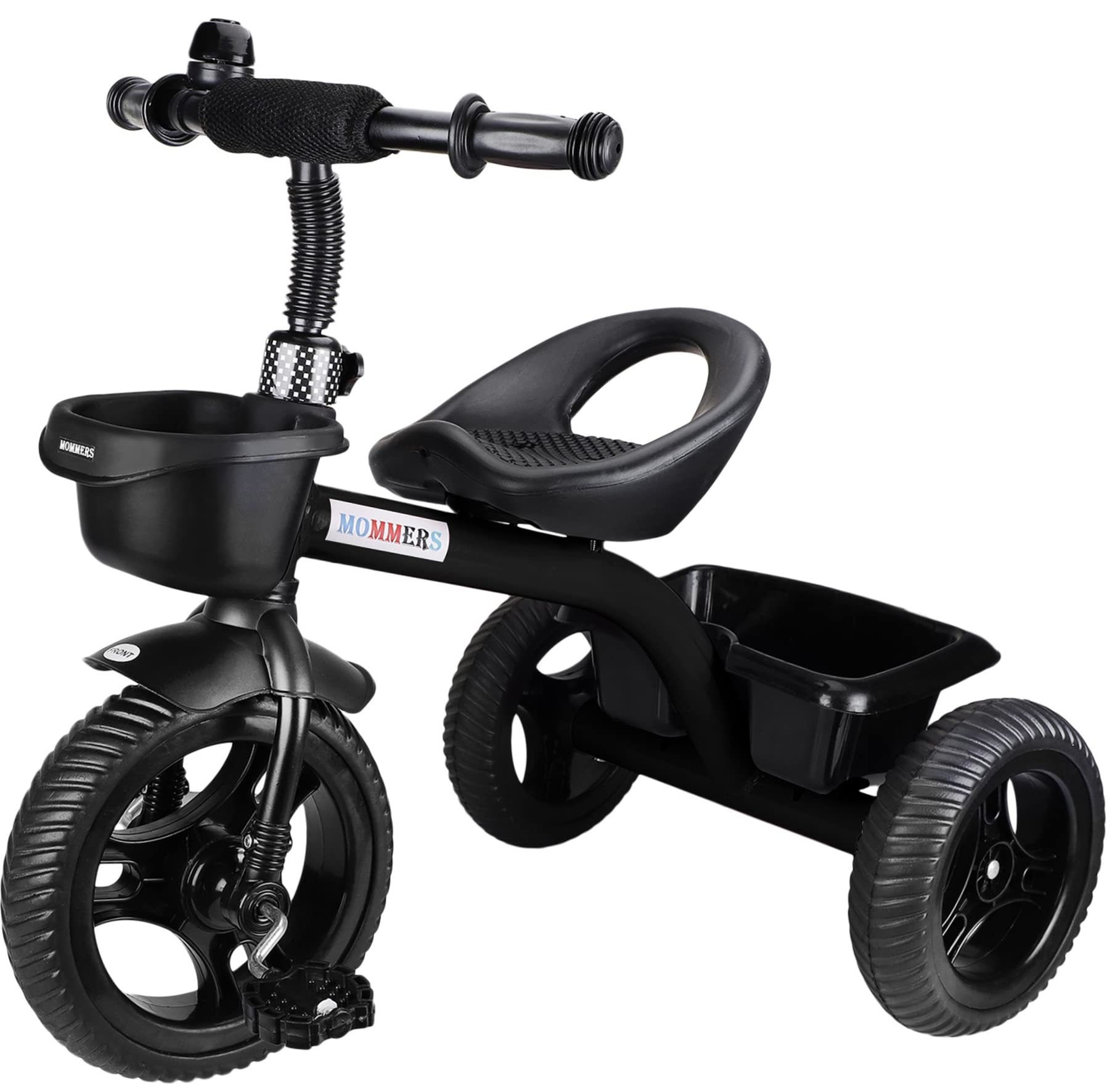 Mommers Minius Tricycle for Kids|Baby Trikes|Tricycle with Dual Storage Basket|Boys|Girls|Age Group 2 to 5 Years MM_7007 (Black) (B0B5HQ1WLJ) Amazon Price History, Amazon Price Tracker