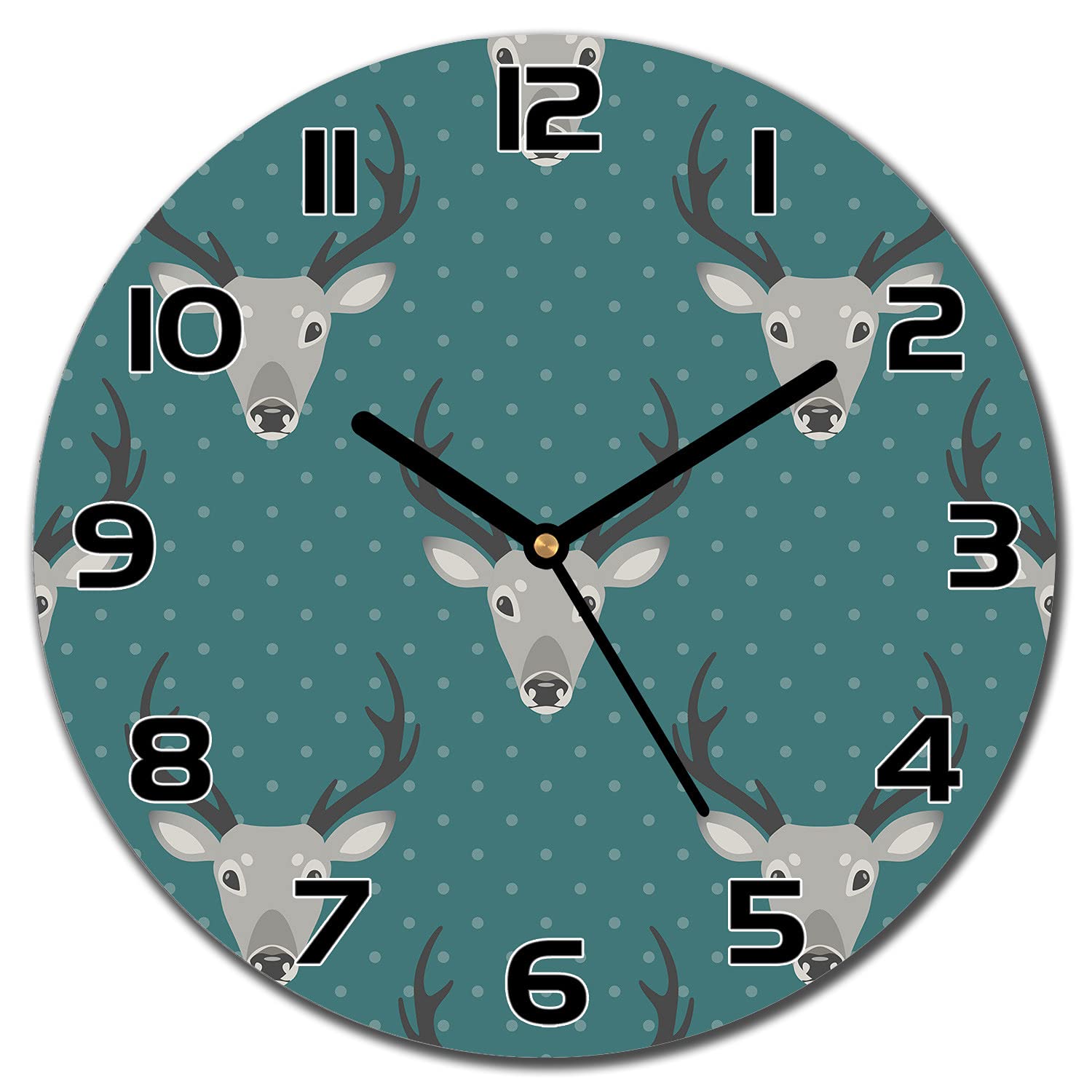 Horloge murale moderne en verre de 30 cm pour sublimer votre salon