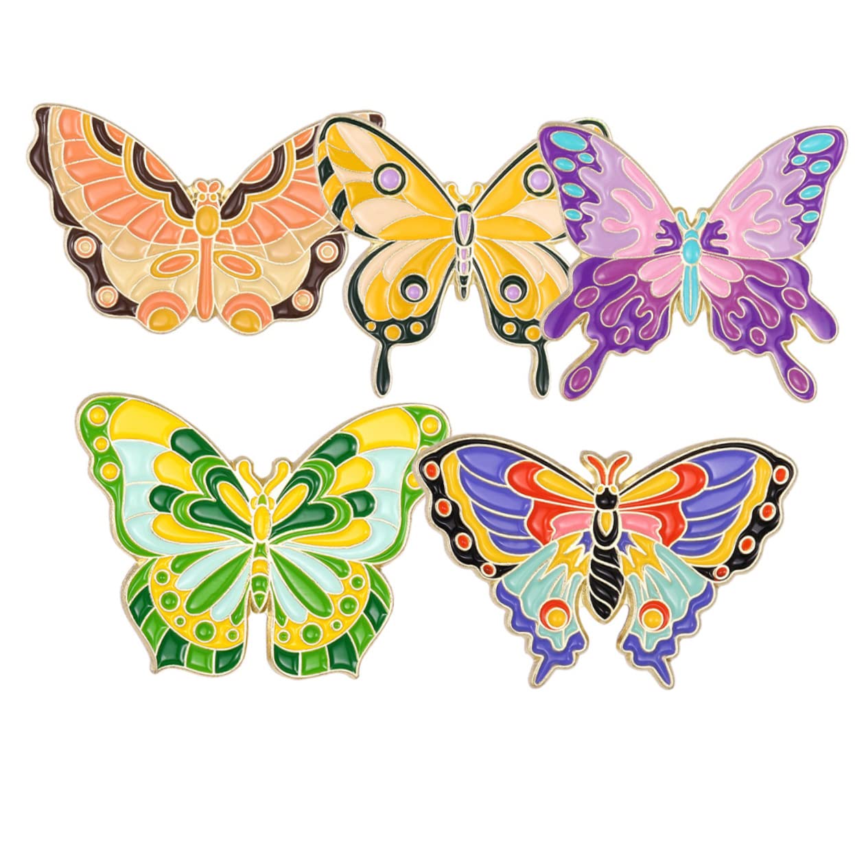 25stücke Teiliges Set Bunter Tierbroschen Kreative Emaille-anstecker Für Kleidung Taschen Und Hüte Niedliche Schmetterlings Frosch Und Insektenmotive Perfektes Für Freunde Und