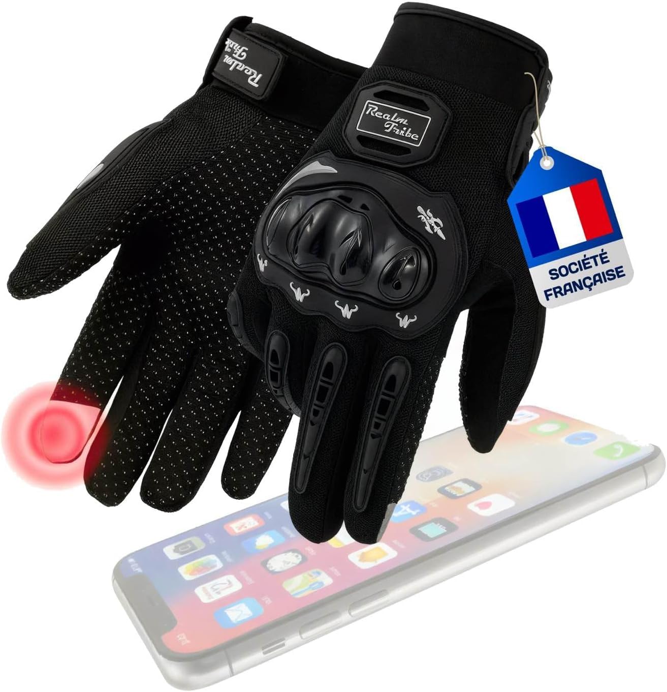 Gant Moto Homologué Homme/Femme Taille L Écran Tactile Protection Scooter Velo Trotinette Été Hiver