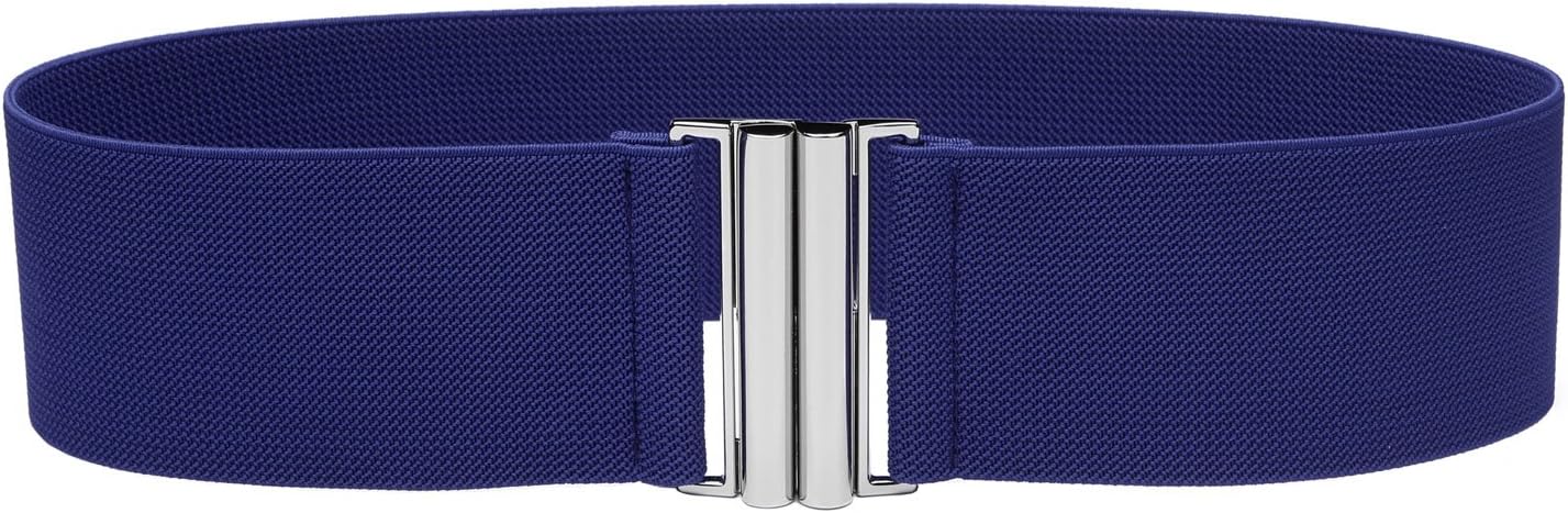 Womens Wide Elastic Waist Belt Cinch Belt Trimmer Stretch Waistband