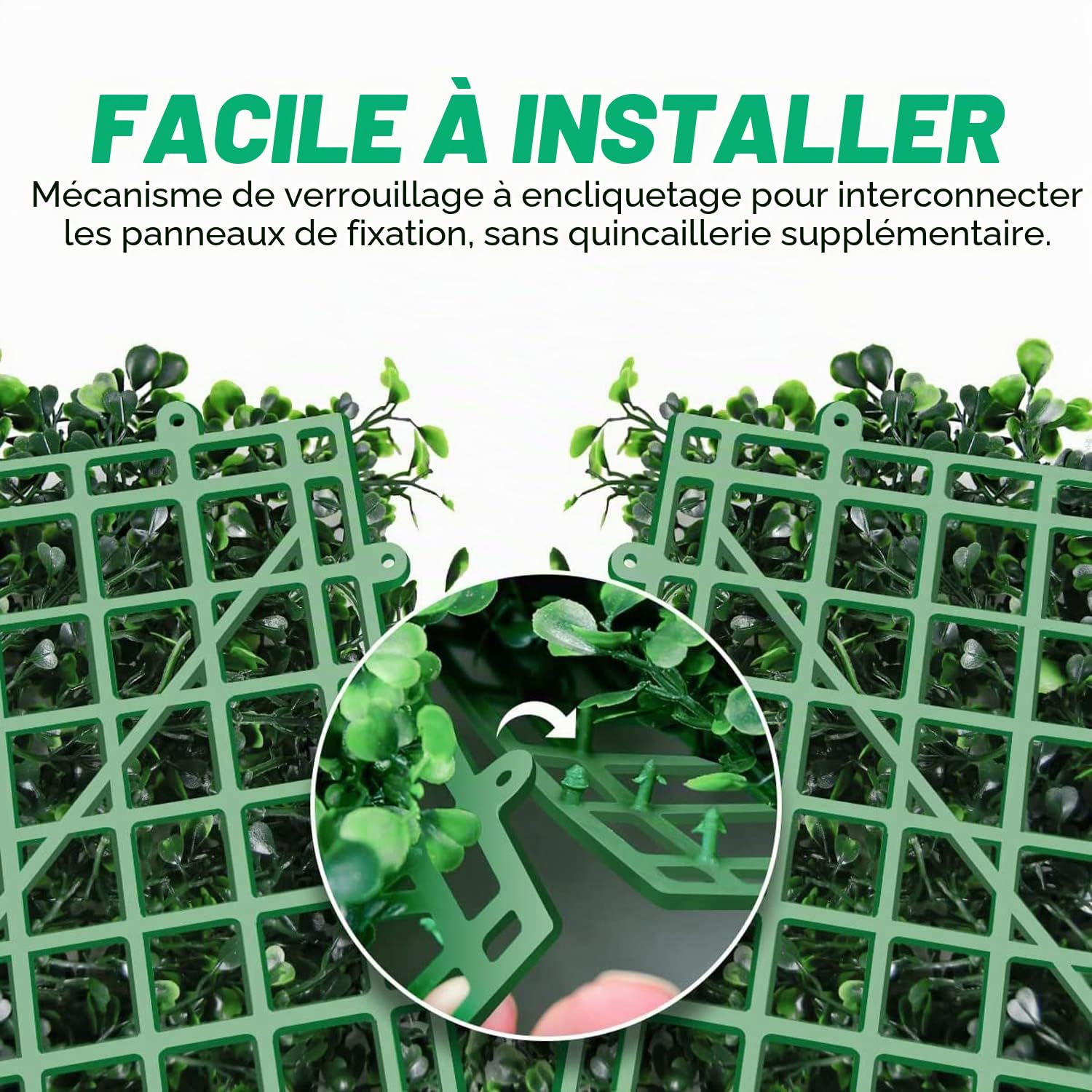 Lot de 12 feuilles de lierre artificiel à suspendre - Plantes artificielles - Pelouse murale - Pour la maison, la chambre ou le jardin - Décoration 60 x 40 cm