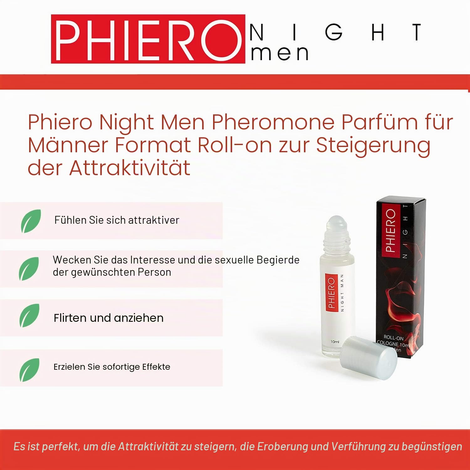 Pheromonen - 3 Phiero Night Man: Parfüm mit Pheromonen für männer