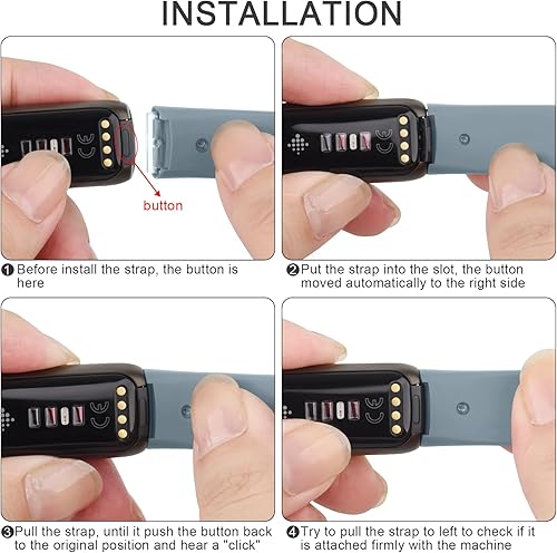 Miniatura 2 de AK Correa deportiva compatible con bandas Fitbit Luxe para mujeres y hombres, correas deportivas de repuesto de silicona suave para Fitbit Luxe