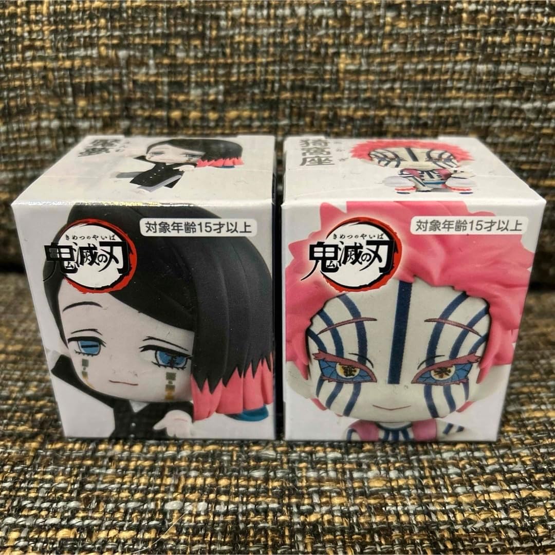 鬼滅の刃ちょこっとひっかけフィギュアぷち 魘夢 猗窩座 2点セット 鬼滅の刃　ちょこっと ひっかけフィギュア　ぷち　魘夢　猗窩座　堕姫　妓夫太郎　フィギュア　全4種セット