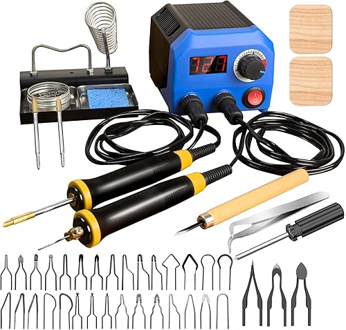 El kit de quemador de madera LH55-T2-NS2 ofrece un control de temperatura ajustable que va de 392.0 F a 1,382.0 F, kit de quema de madera con 2