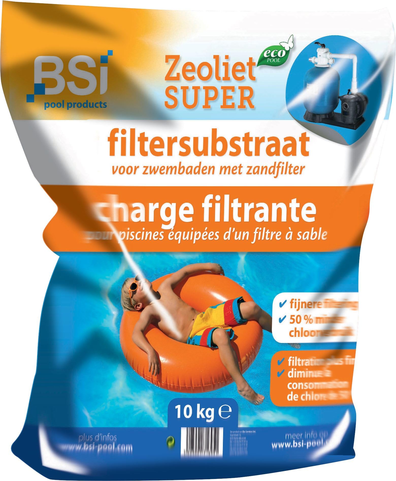 Filtrant Eau Zeolite 10Kg pour Piscine Remplace Sable Blanc