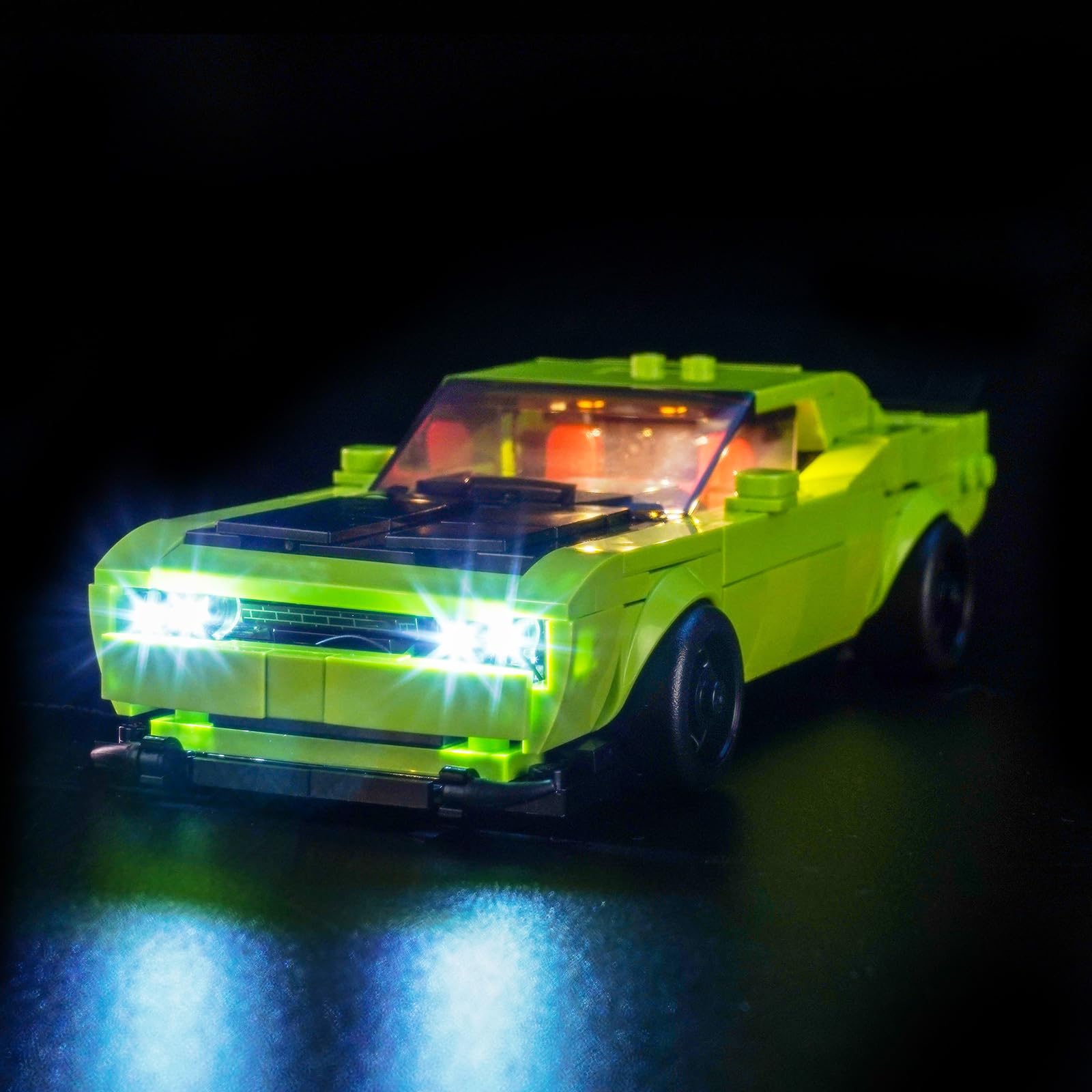 Light Kit Compatible with Lego 77237 Dodge Challenger SRT Hellcat Sports Car (No Model)