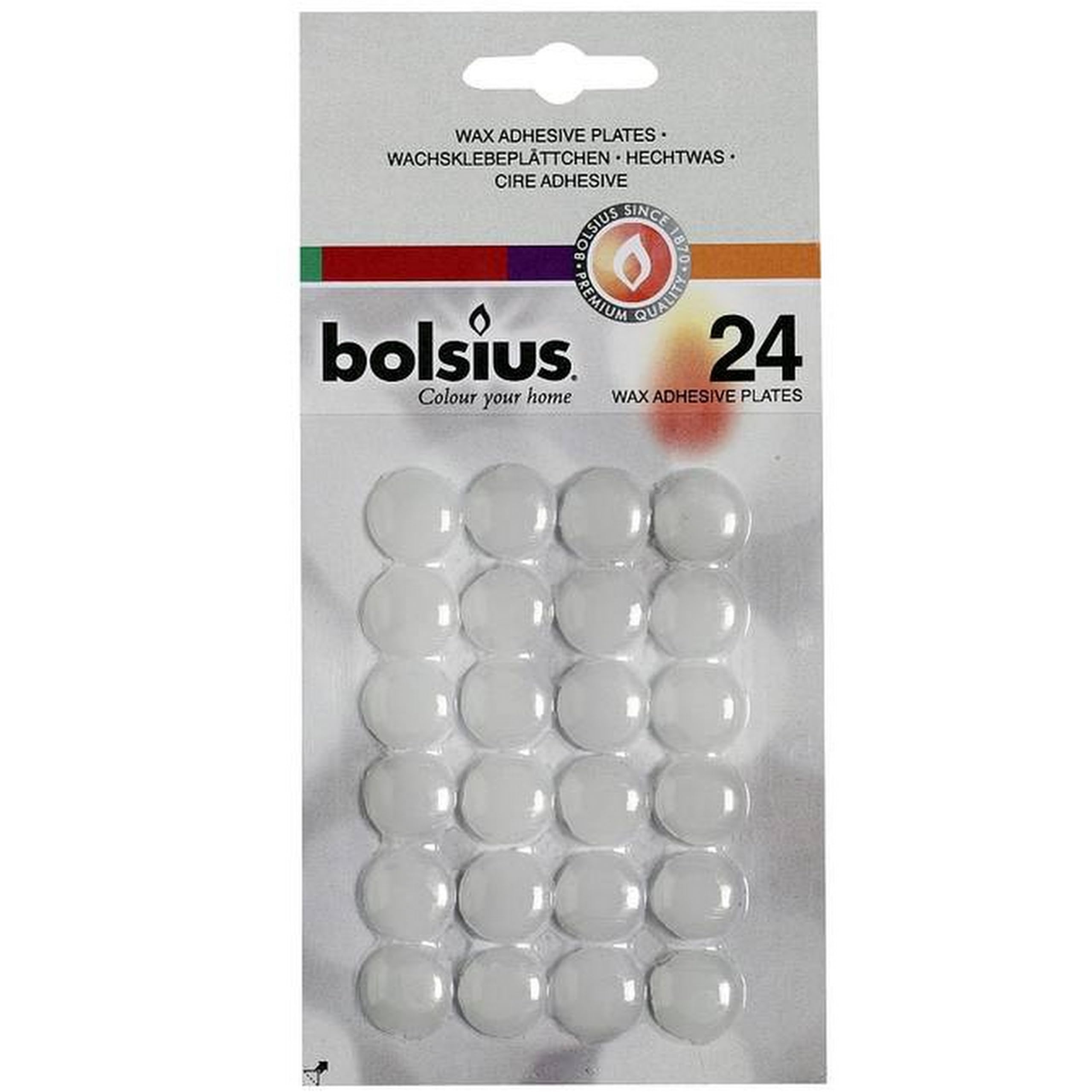 Bolsius Wachsplättchen Klebeplättchen – 96 Stück