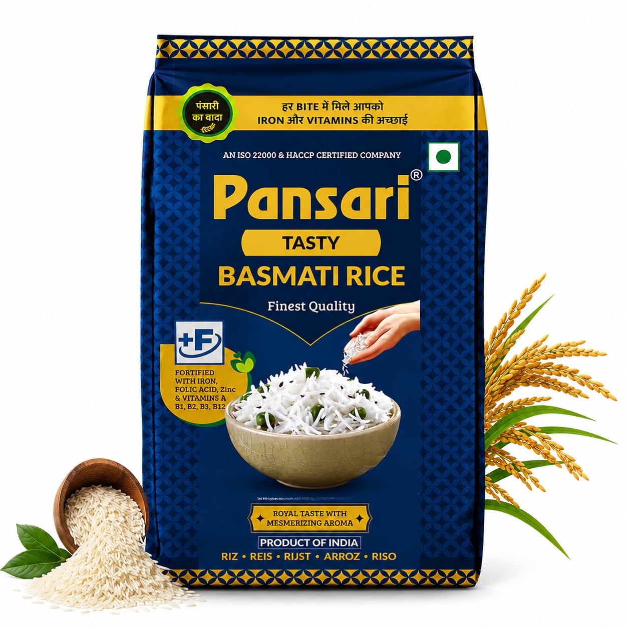 Pansari Tasty Tibar Basmati Rice 10 Kg- Great Taste and Aroma