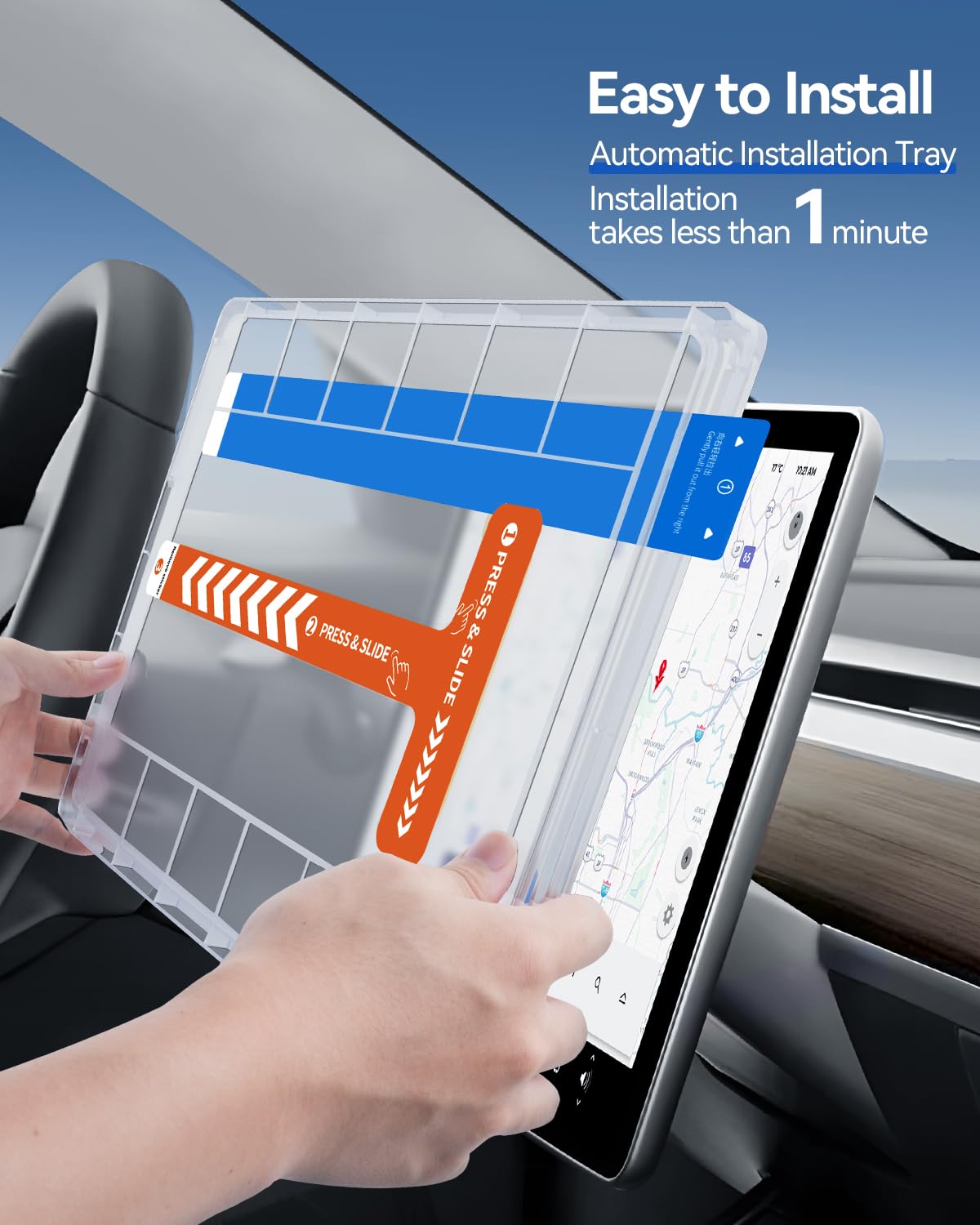 Pellicola protettiva per Tesla Model Y 2020-2024 e Model 3 2018-2023, opaca, antiriflesso, 9H, in vetro temperato anti-impronte, pellicola proteggi schermo Tesla Model Y Model 3