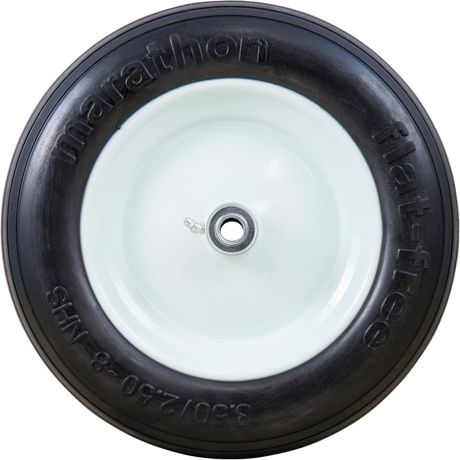 Flat-Free Wheelbarrow Tire - 5/8in. Bore, 3.50/2.50-8in.