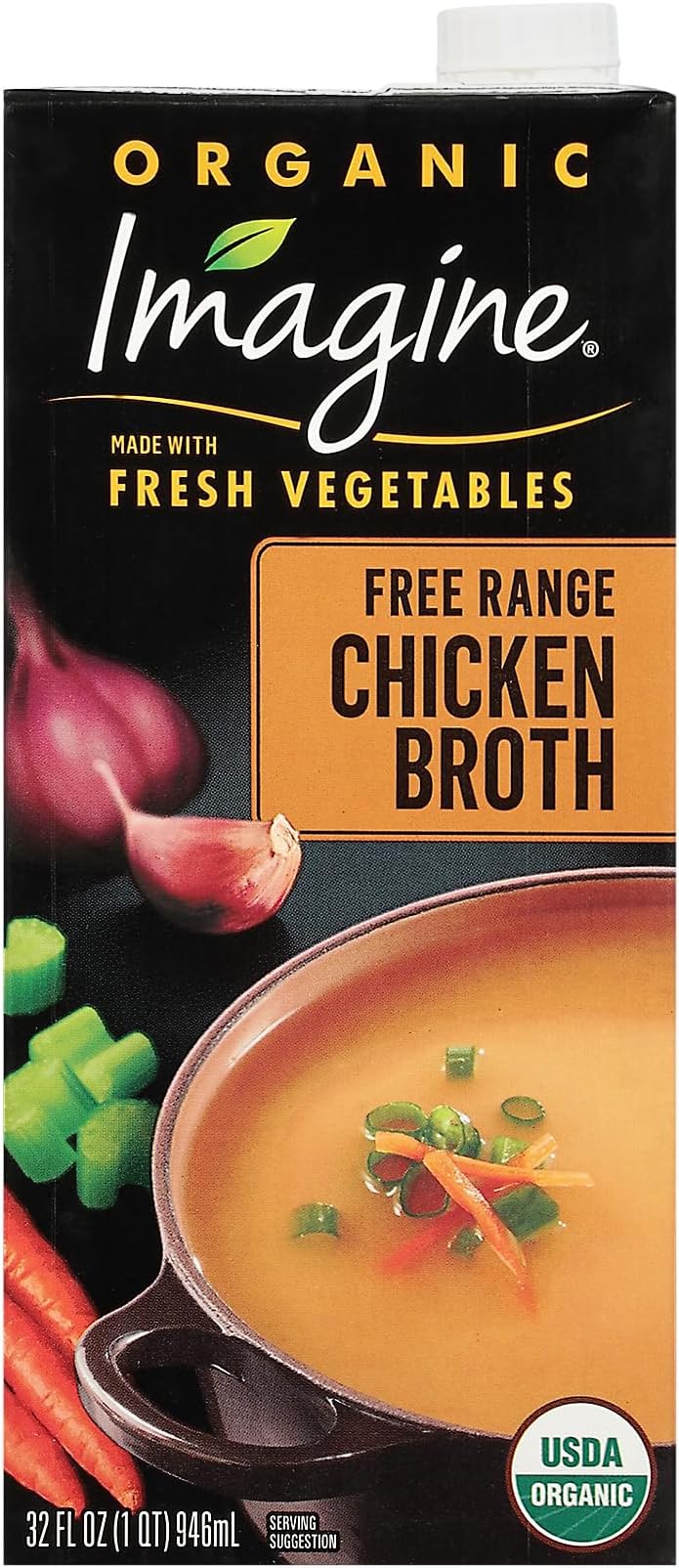 Imagine Organic Broth, Free-Range Chicken, 32 Oz