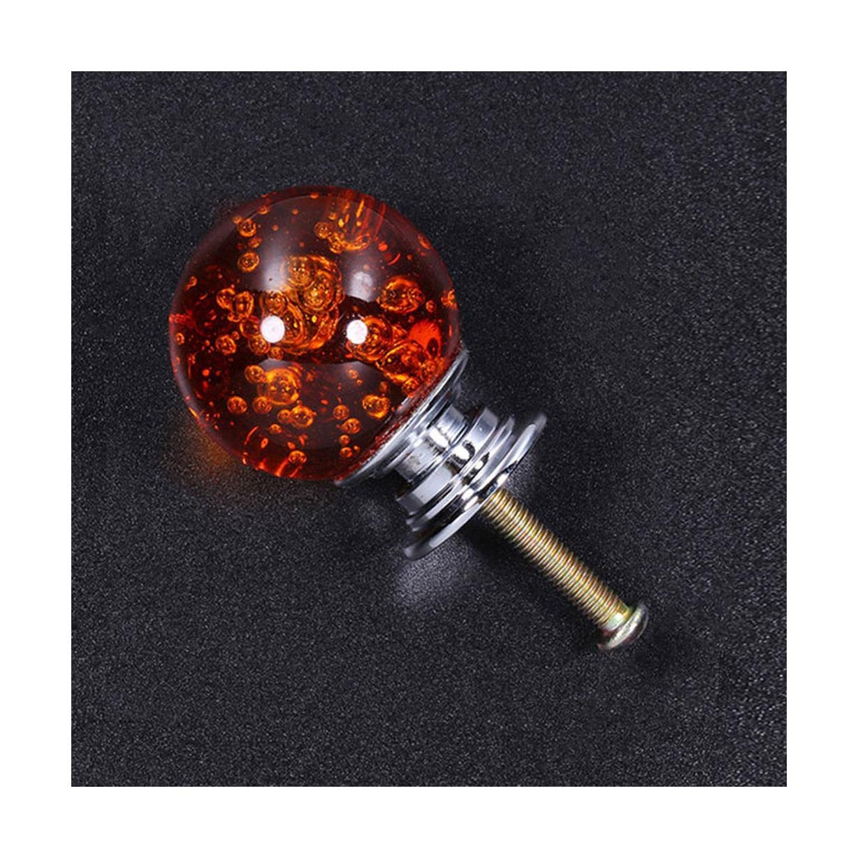 Boule de cristal multicolore 30mm pour bouton de meuble rond