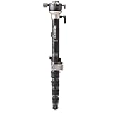 Benro SupaDupa Carbon Fiber Monopod – Lightweight 6-Section Professional Camera & Video Monopod with Leveling Pan Base, Twist Locks, and Reversible Mount for DSLR, Mirrorless & Camcorders (MSDPL46C)