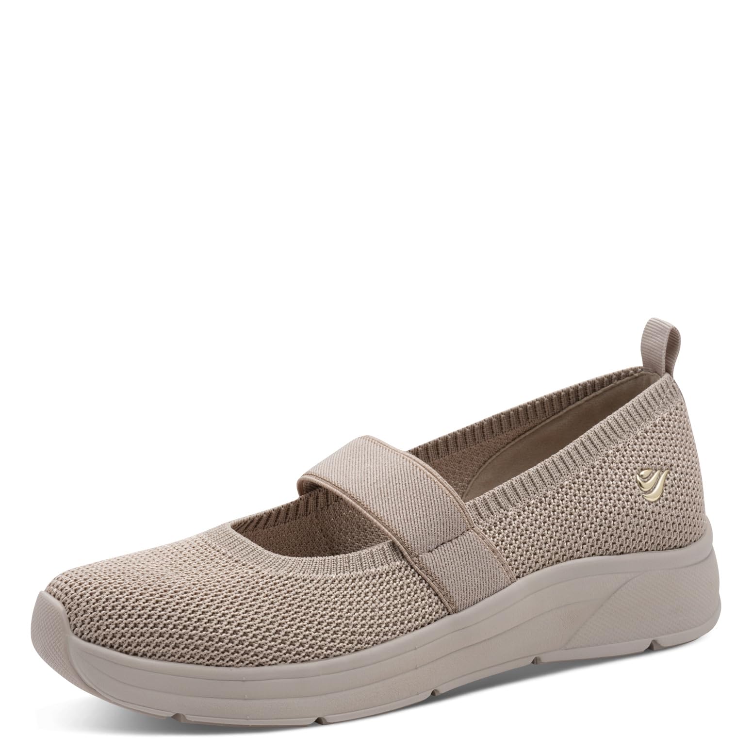 Jana Women's Ballerina Strap Vegan 8-22183-46 Ballet Flats, Pepper, 37 EU Beige