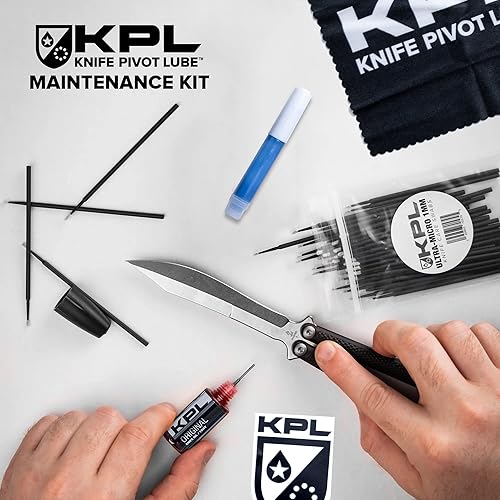 Miniatura 5 de KNIFE PIVOT LUBE KPL Kit original de cuidado y mantenimiento de cuchillos para cuchillas Knife Pivot Lube Heavy, lubricante de navaja de bolsillo,
