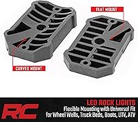 Vista 6 de Rough Country Cápsulas de Luz LED Deluxe para Rocas con Kit de Montaje 4 Cápsulas - 70980, Blanco