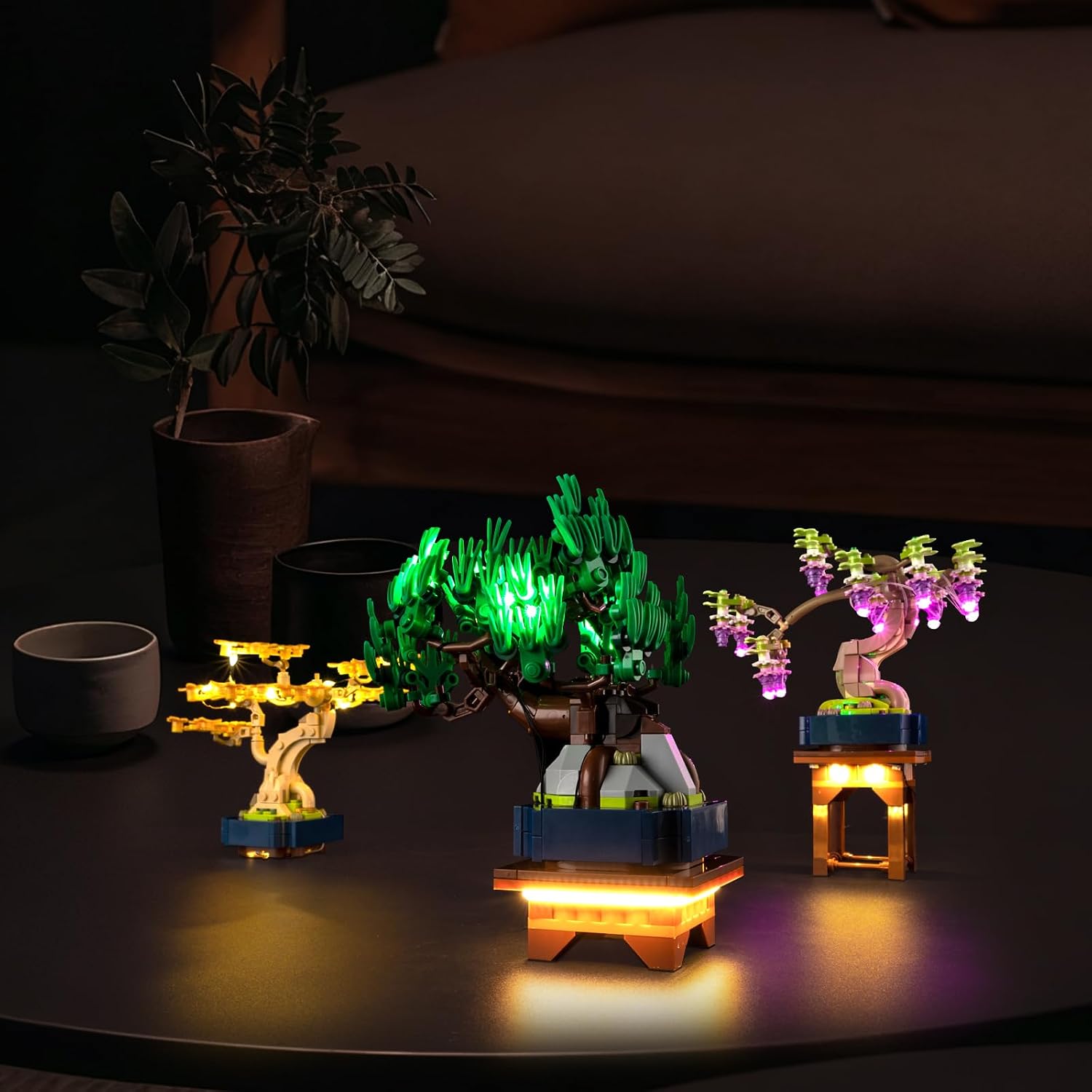 Nitemode Light kit Compatible with Lego Mini Bonsai Trees 10373, Upgraded Brightness Adjustable Lighting Accessories(JUST Lights)
