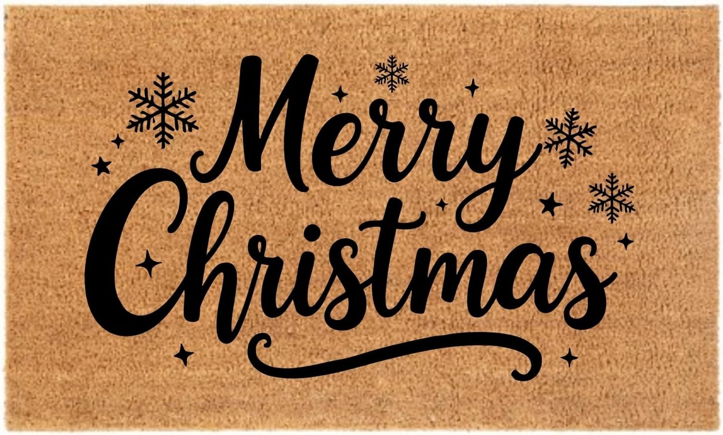 Christmas Welcome Doormat - Christmas Home Decoration, Winter Christmas Decor, Cozy Christmas Welcome Mat (Merry Christmas 8)