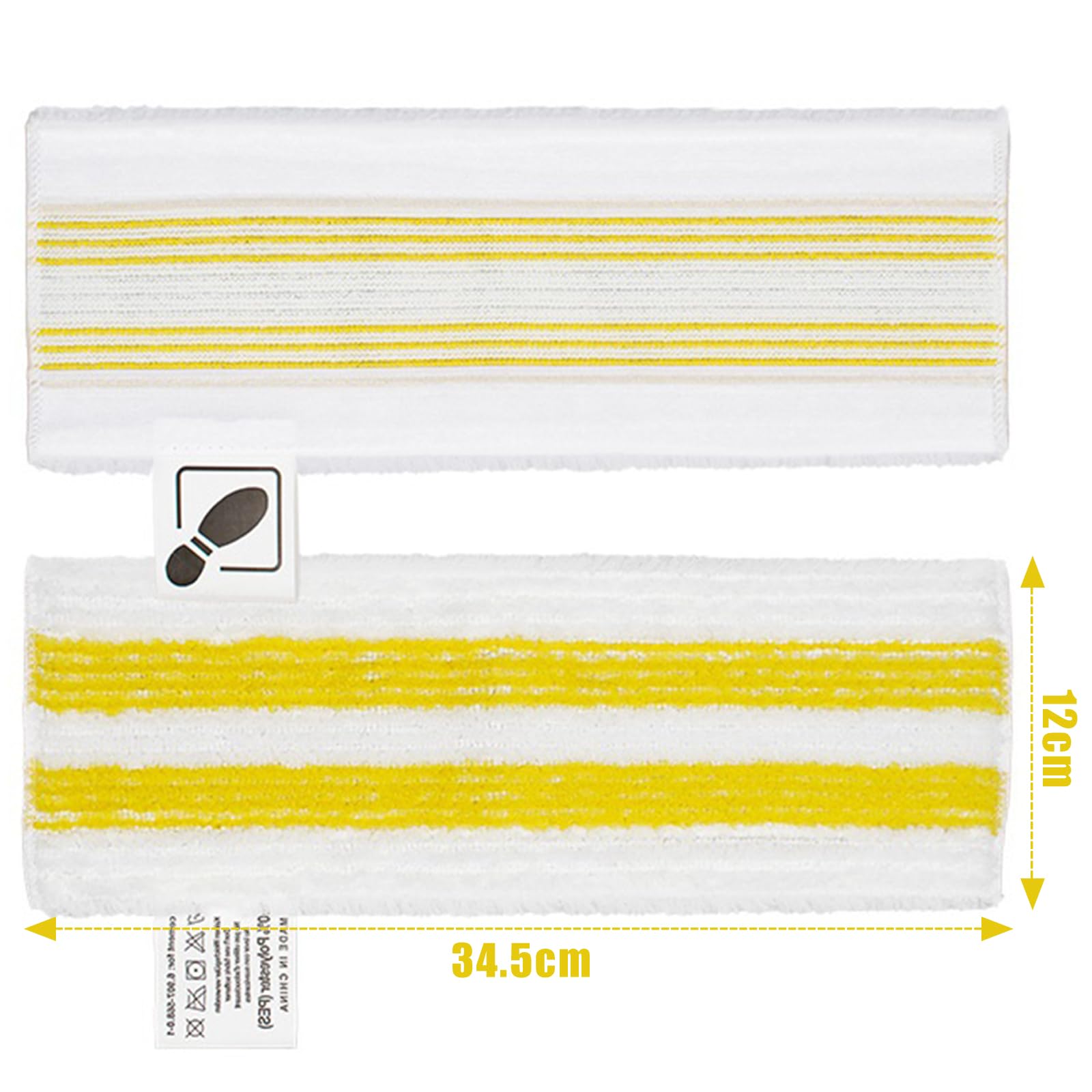 Lot de 4 Recharge pour Kärcher EasyFix Bonnettes Nettoyeurs Vapeur Serpillere Recharge Kit, pour Kärcher EasyFix SC 2, SC 3, SC 4, SC 5 Microfibre Lingette (4 Lingettes)