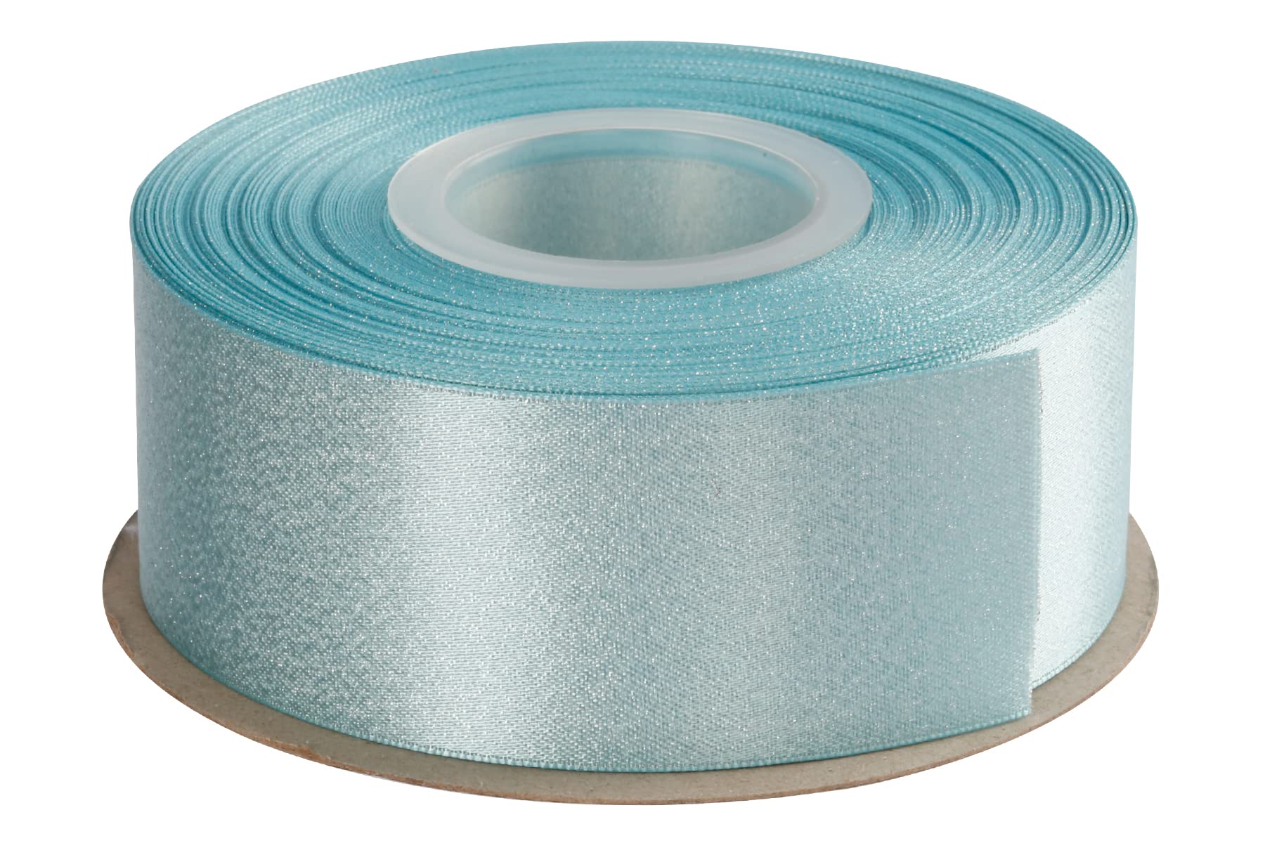 Ruban à paillettes bleu océan de 3,8 cm de large aux finitions soignées pour ornements premium