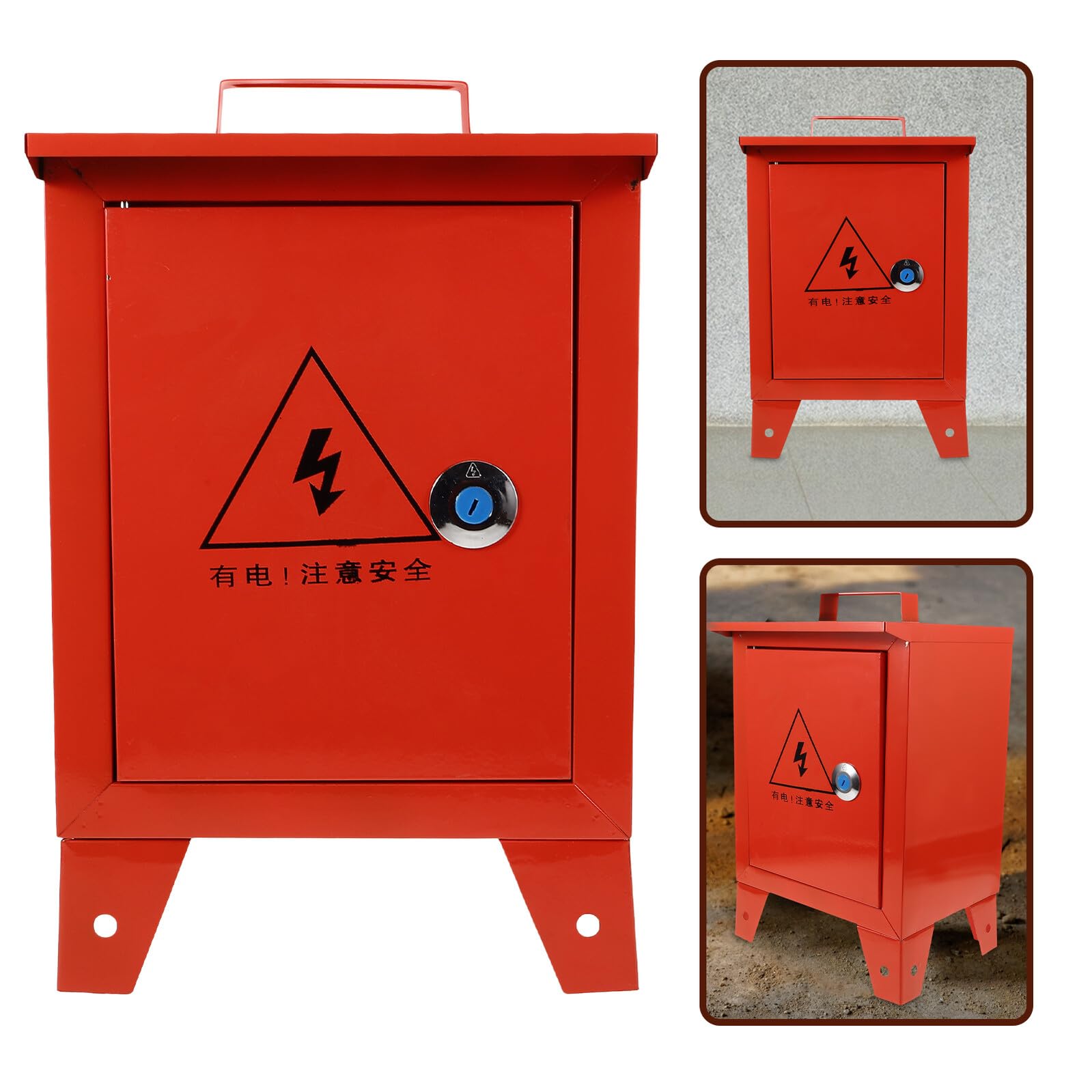 Tragbare Handbox aus Metall als Stromverteilerkasten für Werkstatt