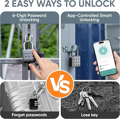 Miniatura 2 de Cerradura de combinación, cerradura de combinación para casillero, cerradura de casillero y cerradura de casillero de gimnasio, alta seguridad,