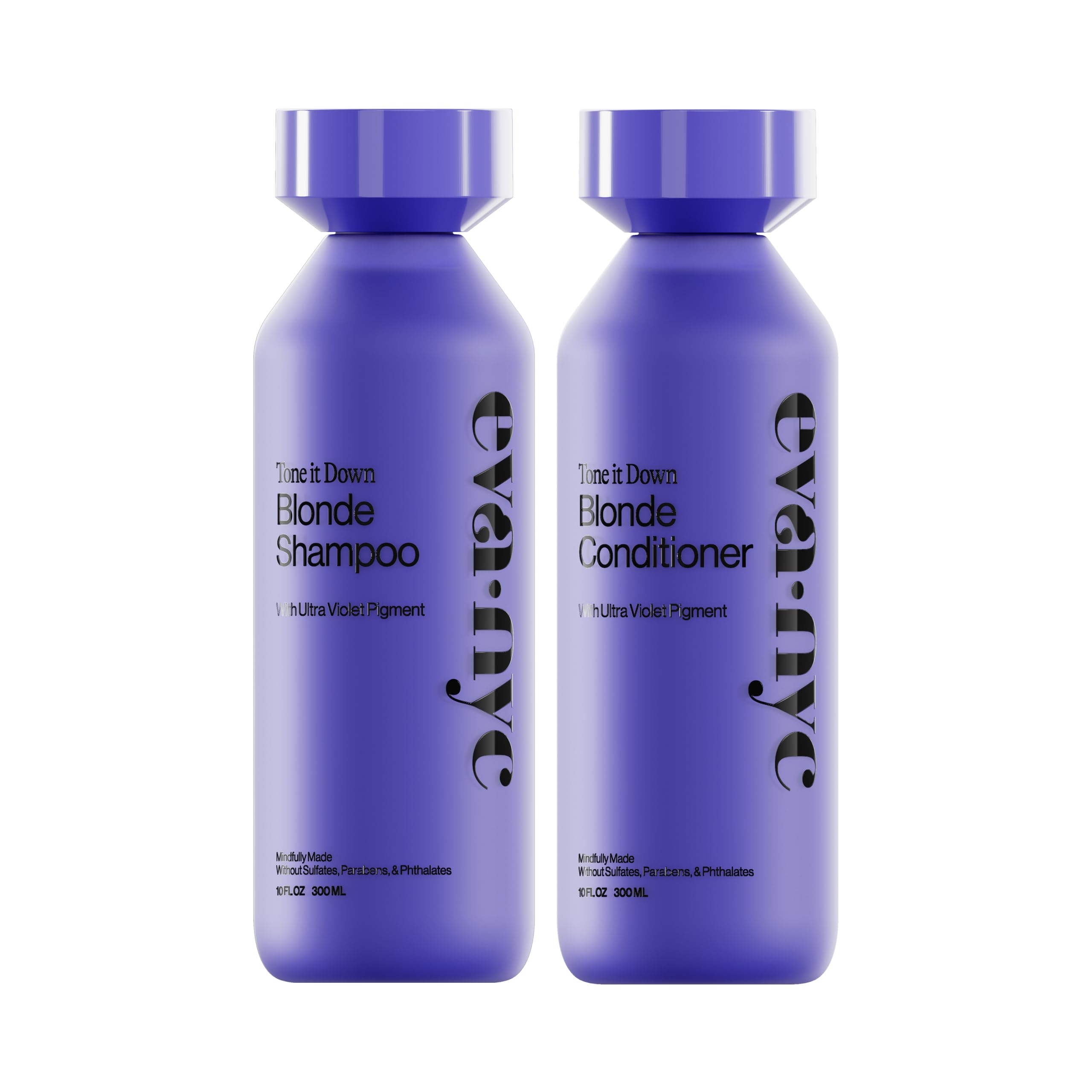 Eva NYC Purple Shampoo and Conditioner Set - Gentle, Anti-Brass Formula for Blonde, Gray, and Lightened Hair - Adds Shine, Softens, and Deep