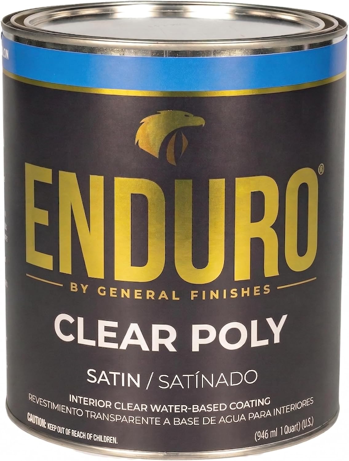 General Finishes Enduro Water Based Clear Poly, 1 Gallon, Satin