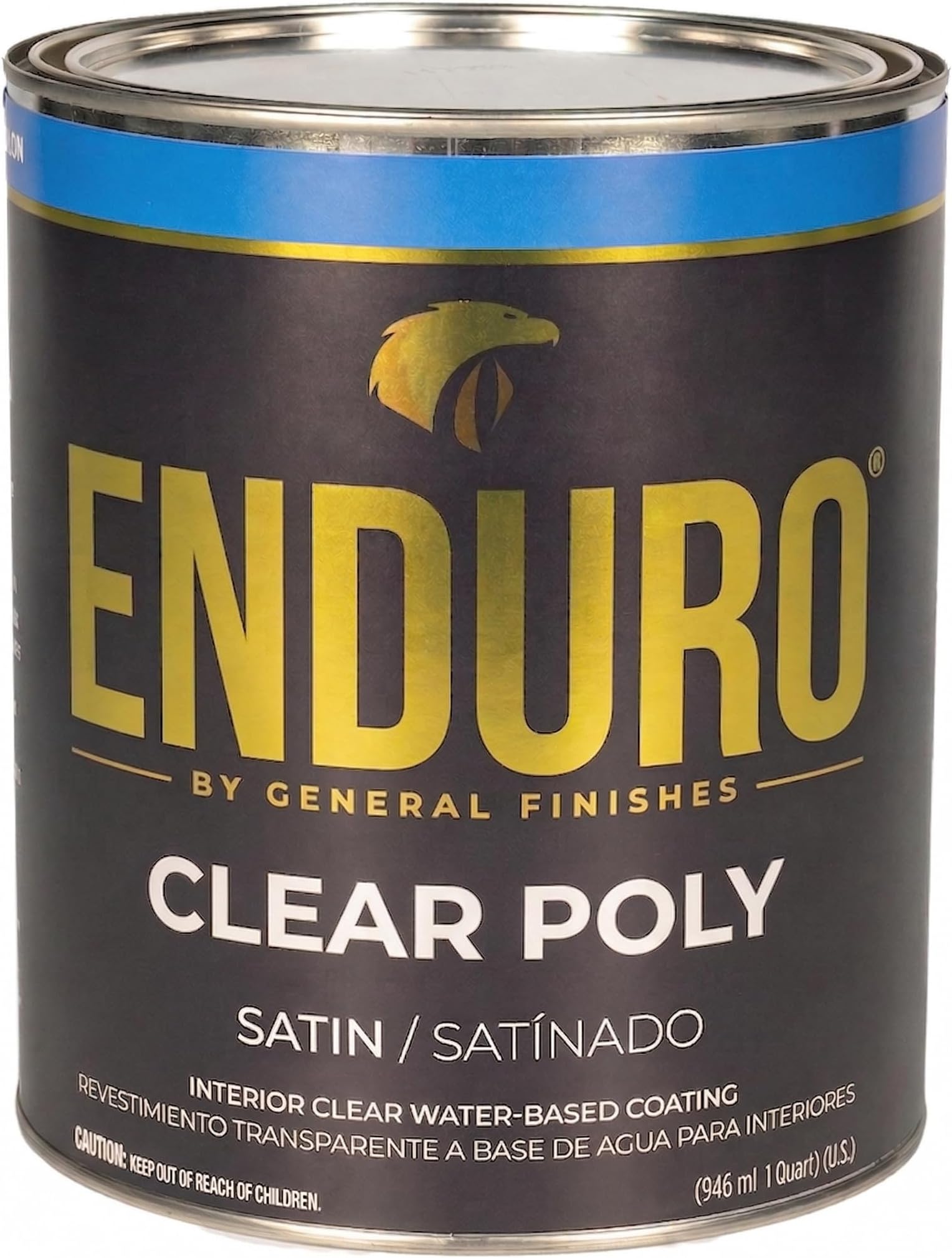Enduro Water Based Clear Poly, 1 Quart, Satin