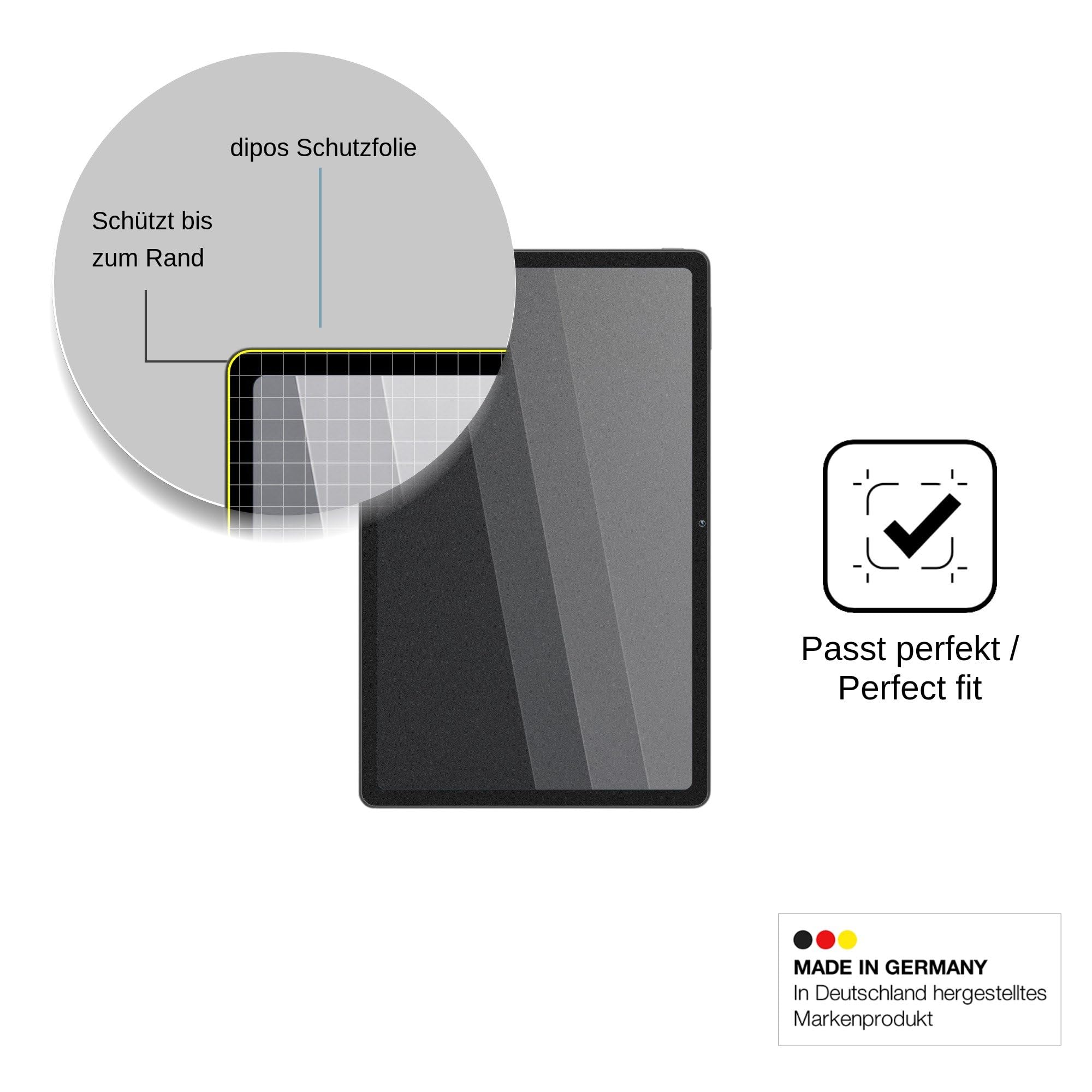 dipos Protector de Pantalla Antiespía para Nubia Pad Plus