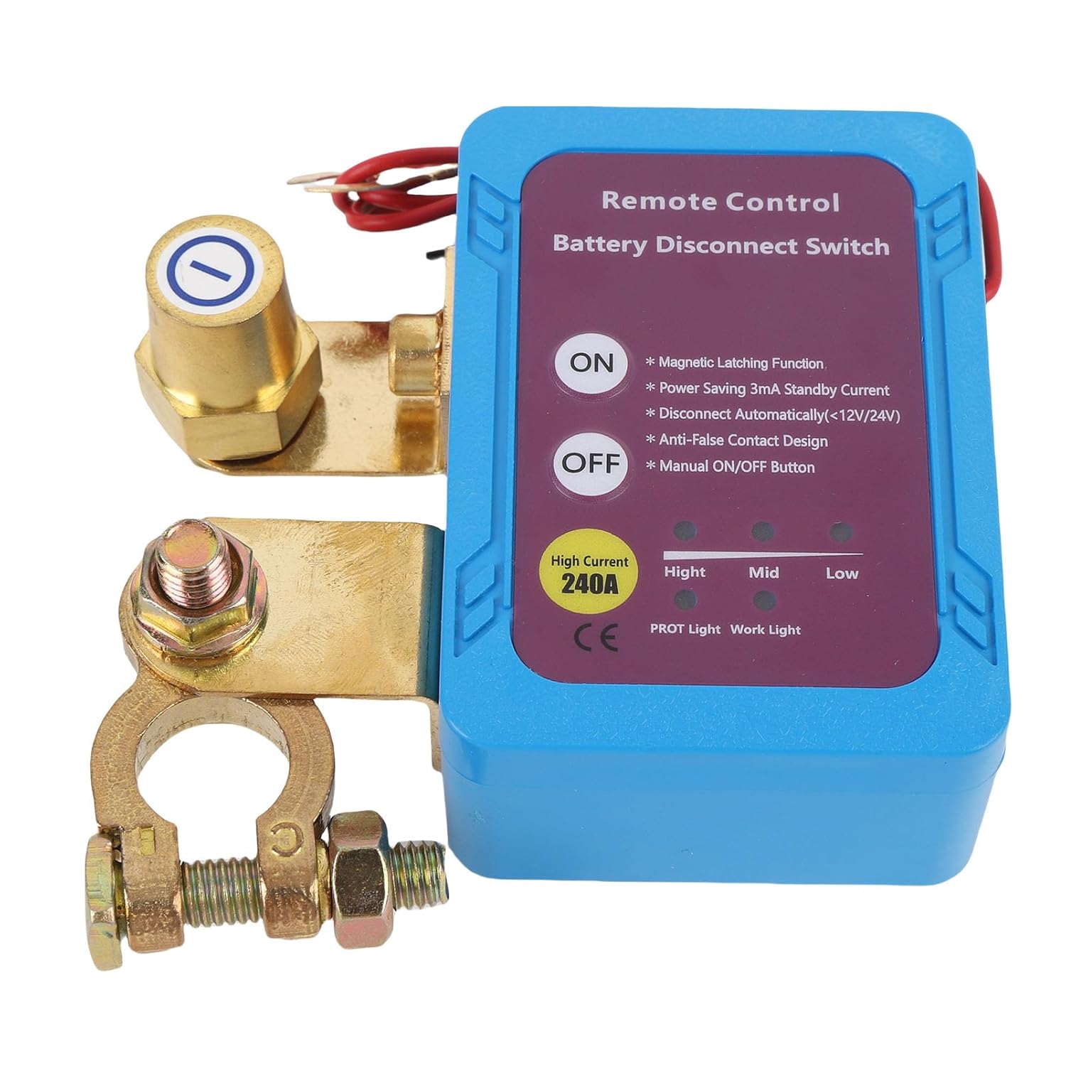 12V Remote Battery Disconnect 240A Remote Control Battery Off for Auto RV Truck Boat from Long Aging Ligh 12V Disconnect SwitchBattery Power Off with RemoteSmart