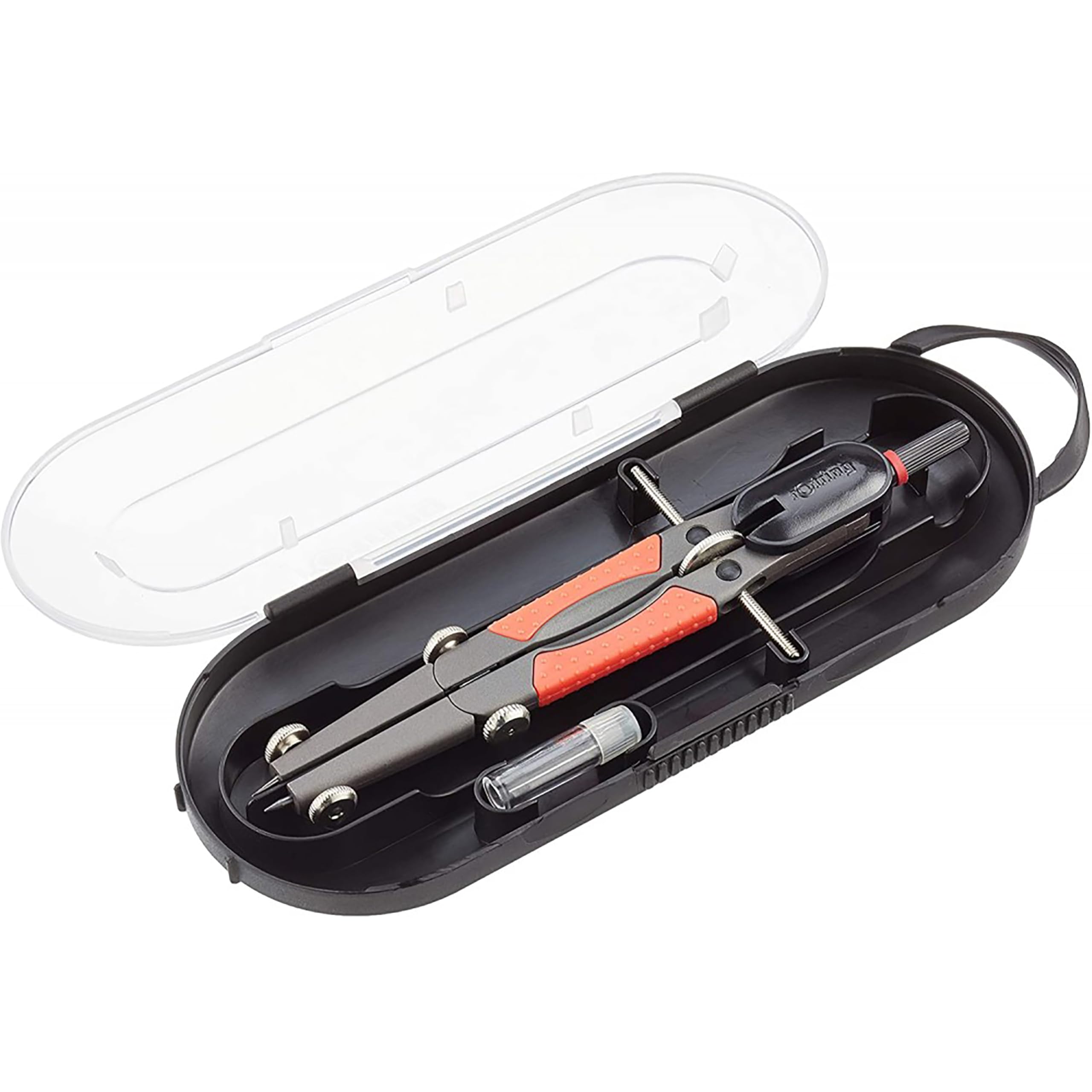 Compas rotring compact micrometrico ajuste rapido longitud 17 cm circunferencia 36 cm.