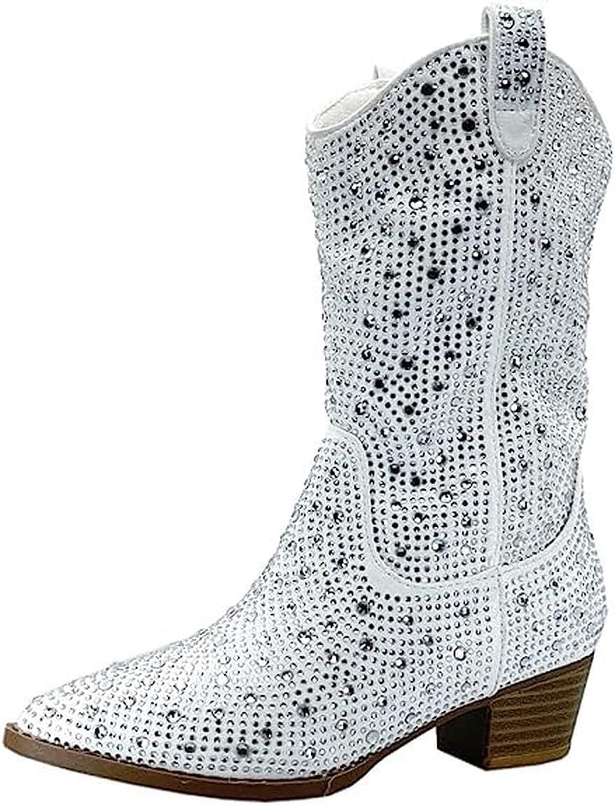 Forever Girls Cowgirl Boots - Rhinestone Style