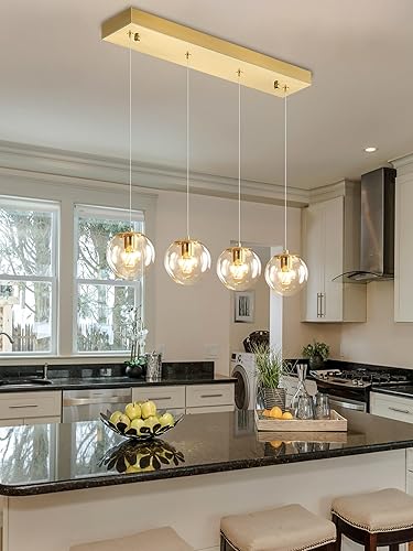 Miniatura 228 de Escalera LED de 10 luces LED moderna con globo de cristal, lámpara colgante grande para techos altos, accesorios de iluminación de entrada, villas y