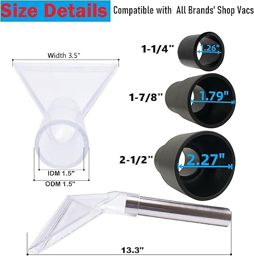 Miniatura 2 de RosyOcean Universal compatible con todos los accesorios extractores de aspiradoras de tienda con accesorios de extracción de cabezal de vacío de
