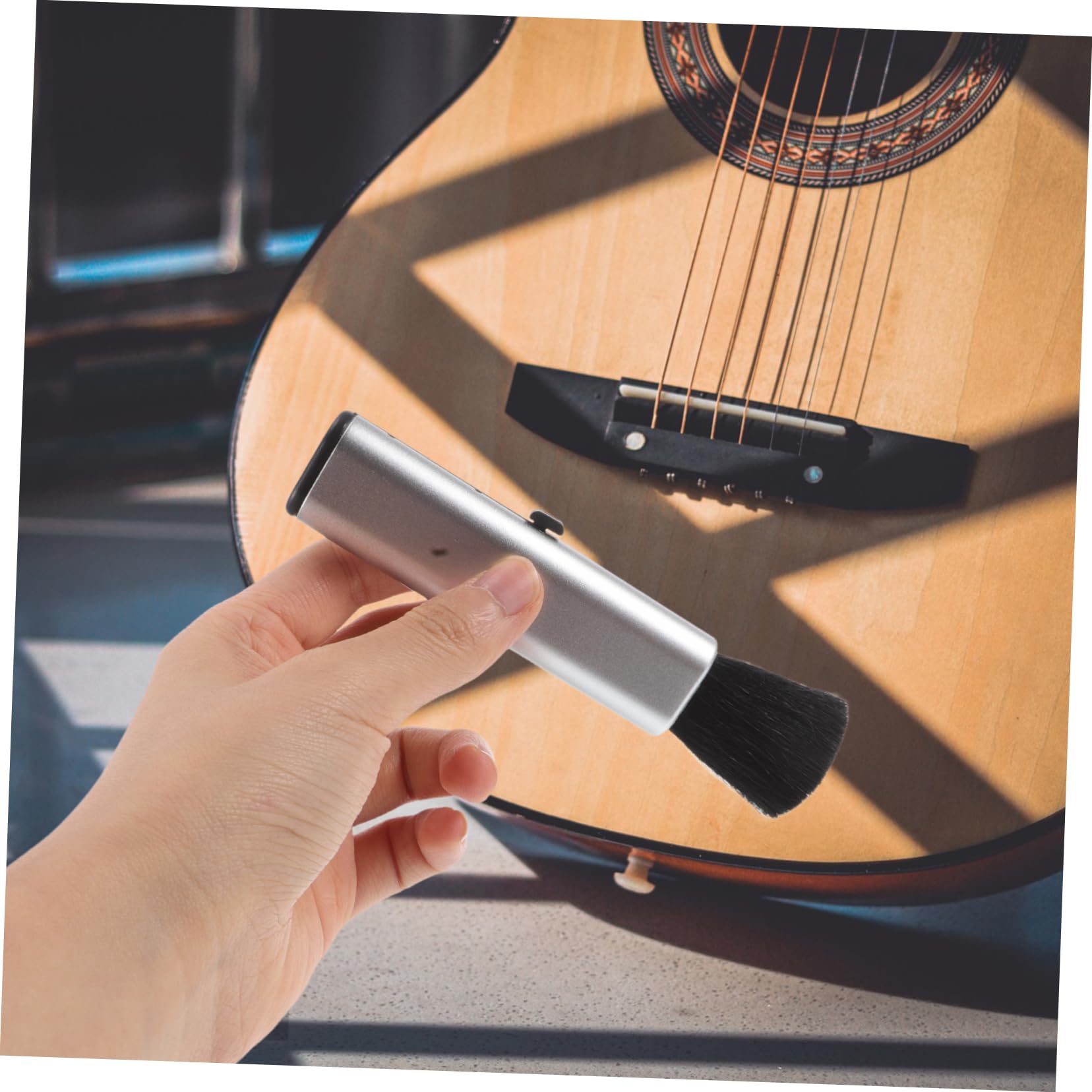 NULYLU Musical Instrument Brush Set Guitar Piano Ukulele and More Gentle Wool Portable and Easy to Use