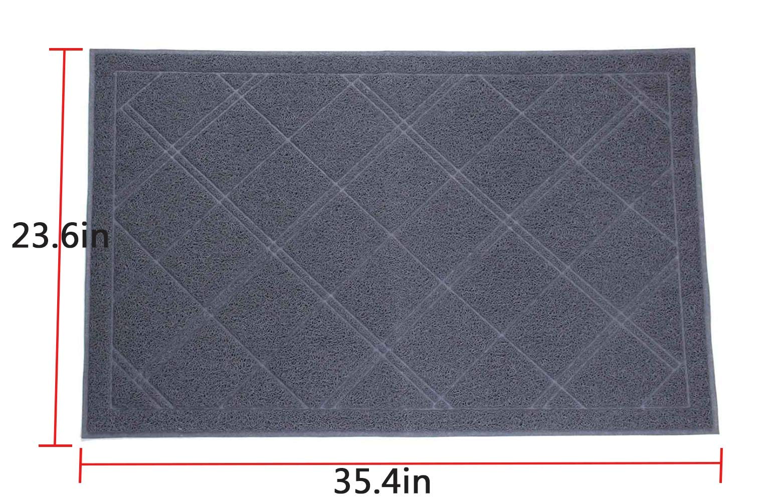 Darkyazi - Felpudo de Goma Alfombra Antideslizante para Interior y Exterior, 61 x 91 cm, diseño de Cuadros, Resistente, para Puerta Delantera, Patio, Bienvenida