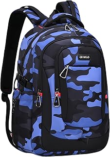 Camo School Backpack for Boys, Camouflage Bookbags Boys Backpack for Elementary Middle Junior High