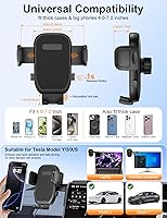 Vista 7 de Tesla Phone Mount, 360° Adjustable Universal Tesla Model Y Accessories, Phone Holders for Your car for Tesla Model 3/Y/S/X/Cybertruck Screen