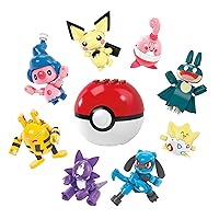 MEGA Pokémon action figure giocattoli da costruzione, Set Allenatore da 8 con 189 pezzi