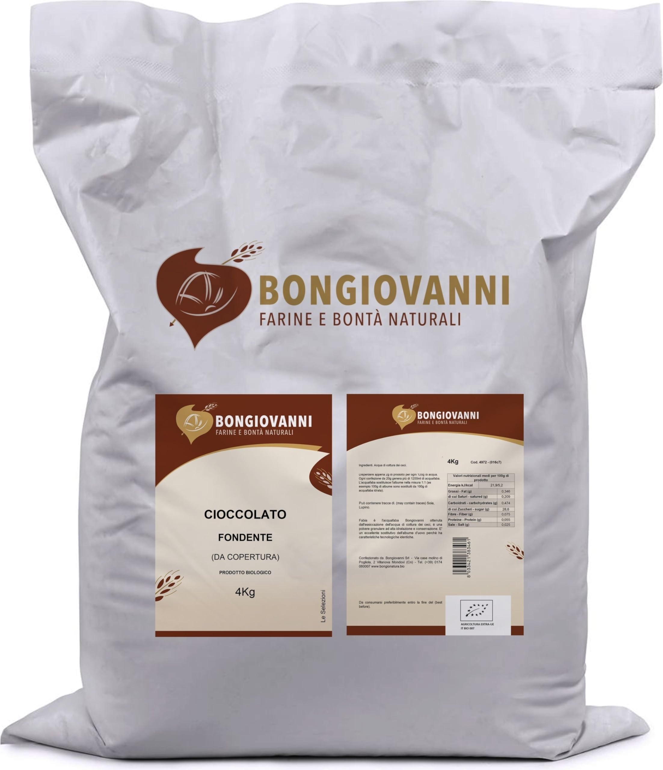 Chocolate negro (cobertura) 4Kg BIO