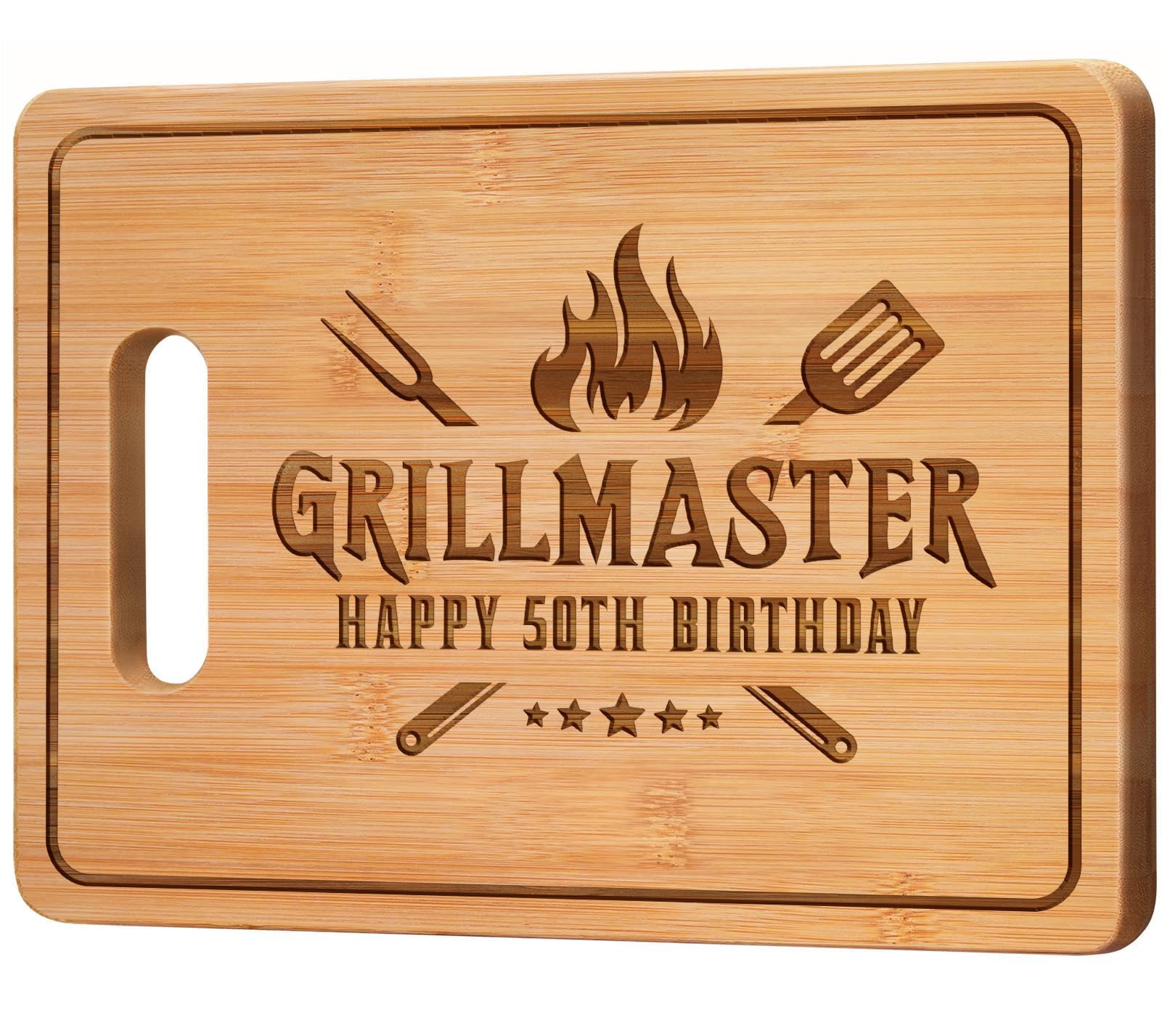 Planche à découper 50e anniversaire bloc de cuisine en bois pour anniversaire de mariage