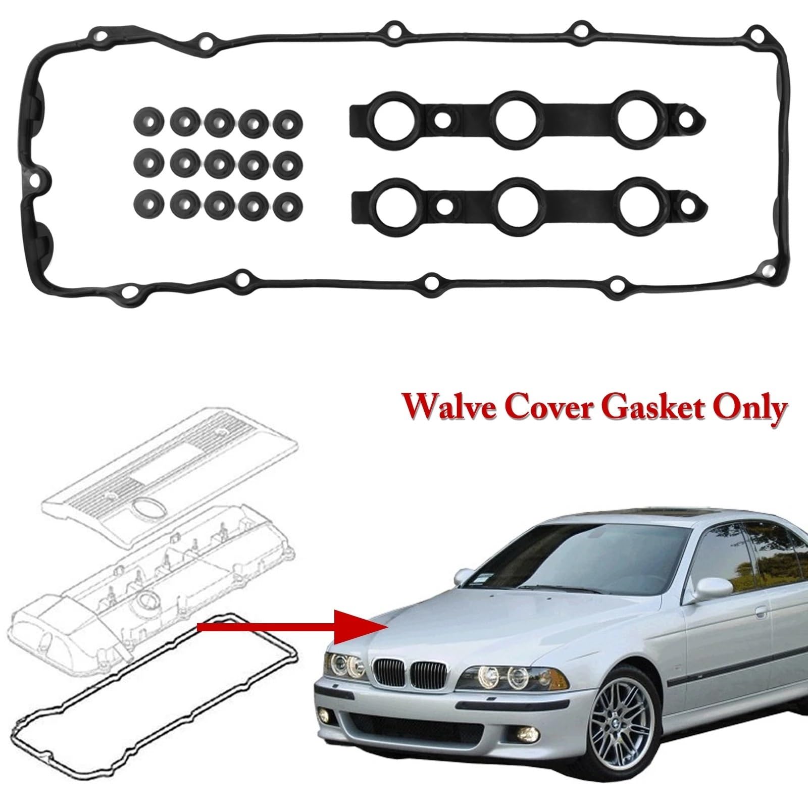 Do X3 X5 3 5 7 serii Z3 Z4 00-06 325i 325 325xi 525i 730i M54 11129070990 11121437395 uszczelka pokrywy Seal oil filter housing