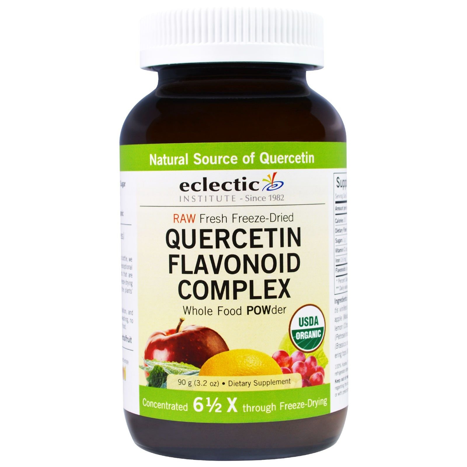 Eclectic Institute Quercetin Flavonoid Complex, Whole Food Powder, 3.2 Oz (90 G)