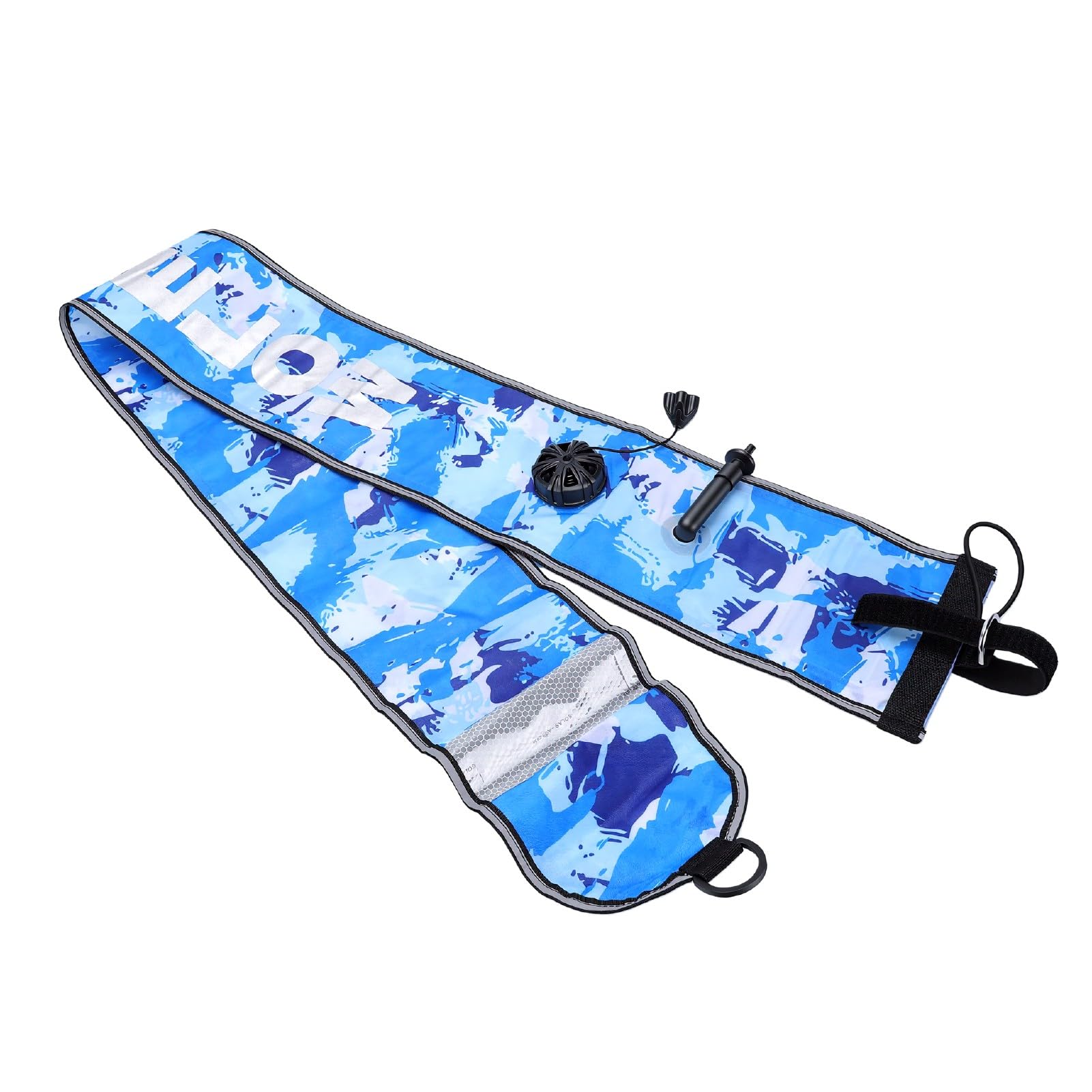 Boetta Segnasuperficie Gonfiabile 4.9ft Alta visibilità, for Immersioni | Materiale in nylon e TPU, valvola antiesplosione, comodo per le immersioni